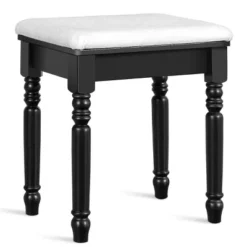 Tangkula 7 Drawers Tri-Folding Vanity Mirror Makeup Dressing Table Set W/ Necklace Hook -Living Space Shop GUEST dcc4305c 6c7a 466e 8196 1bbde329b5b1