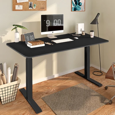 Costway 55'' One-Piece Universal Tabletop For Standard & Sit To Stand Desk Frame 2 Costway 55'' One-Piece Universal Tabletop For Standard & Sit To Stand Desk Frame - Image 2