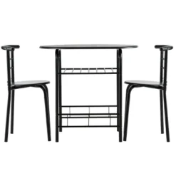 Costway 3 Pcs Dining Set 2 Chairs And Table Compact Bistro Pub Breakfast Home Kitchen 21 Costway 3 Pcs Dining Set 2 Chairs And Table Compact Bistro Pub Breakfast Home Kitchen -Living Space Shop GUEST debf7b5c 89f8 4ac2 acff 05d6735a250a