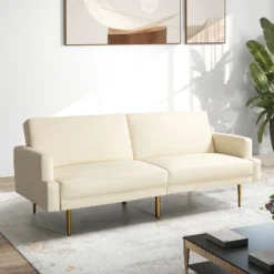 Lanna 76"Wide Vegan Leather Modern Style Convertible Futon Sofa Bed For Living Room Guest Bedroom | ARTFUL LIVING DESIGN 24 Lanna 76"Wide Vegan Leather Modern Style Convertible Futon Sofa Bed For Living Room Guest Bedroom | ARTFUL LIVING DESIGN -Living Space Shop GUEST e0a5820e 7e8f 4c39 b03a f0b76a02244e