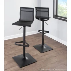 33.5" Mirage Contemporary Barstool - LumiSource -Living Space Shop GUEST e16036fd dfd2 4fcc bd54 6a14375fb29c