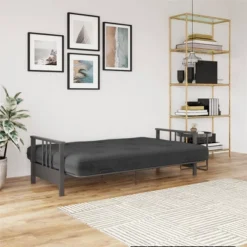 Full Anders Metal Arm Futon With 6" Microfiber Mattress - Room & Joy 18 Full Anders Metal Arm Futon With 6" Microfiber Mattress - Room & Joy -Living Space Shop GUEST e1b8770c fbce 48bc 8f5e 0100fc2dc624