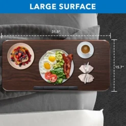 Mount-It! Height Adjustable Overbed Desk And Table With Tilting Tabletop | Overbed Medical Table With Wheels | Dark Walnut 9 Mount-It! Height Adjustable Overbed Desk And Table With Tilting Tabletop | Overbed Medical Table With Wheels | Dark Walnut -Living Space Shop GUEST e1c13d98 1550 4cf4 a53d ee4f5890de8f