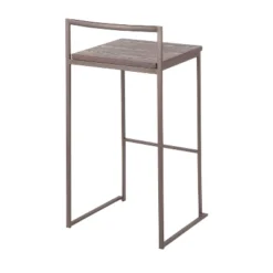 Set Of 2 Fuji Industrial Stackable Barstools - LumiSource -Living Space Shop GUEST e227cd0b b7f8 48c4 8324 e7dfb08a29bd