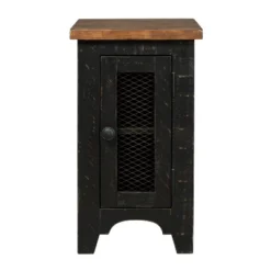 Valebeck Chair Side End Table Black/Brown - Signature Design By Ashley -Living Space Shop GUEST e2ed325b a5f2 4a06 9b67 579a1e9a5c59