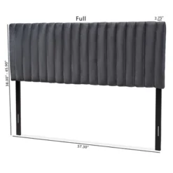 Emile Velvet Fabric Upholstered And Wood Headboard - Baxton Studio 18 Emile Velvet Fabric Upholstered And Wood Headboard - Baxton Studio -Living Space Shop GUEST e355a647 a13d 4155 8051 b6d027a537cb