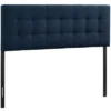 Full Lily Upholstered Fabric Headboard Navy - Modway