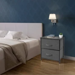 Sorbus Nightstand With Drawers For Home Bedroom Black -Living Space Shop GUEST e4ddaada 0217 472c b757 fcf85fc51abe