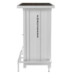 Locust Bar Table With Seven Color LED Strip White - HOMES: Inside + Out -Living Space Shop GUEST e4f2d68a 72c0 4cbf a4e1 771a13b4e8d9