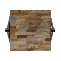 Gurley Handcrafted Modern Industrial Mango Wood Side Table Gray/Black - Christopher Knight Home -Living Space Shop GUEST e6986cf8 029d 413b a4cb 2405746e6996