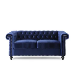Brinkhaven Modern Glam Tufted Velvet Loveseat With Nailhead Trim - Christopher Knight Home -Living Space Shop GUEST e6dbdeaf b34f 4bb9 8c55 a2bef1478ebe