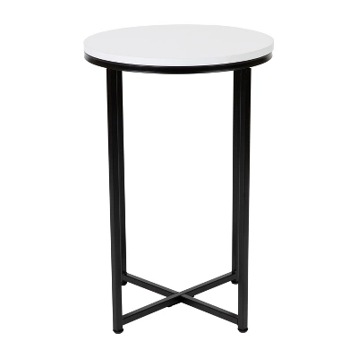 Merrick Lane End Table With Round Cross Brace Frame 14 Merrick Lane End Table With Round Cross Brace Frame - Image 14