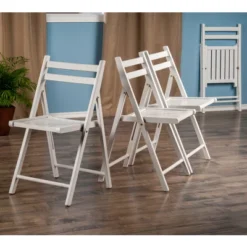 4pc Robin Folding Chair Set White - Winsome -Living Space Shop GUEST e9432489 e687 4728 93cc 9ec03149f891
