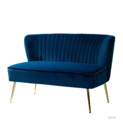 Velvet Nicolas Loveseat Sofa | Karat Home 31 Velvet Nicolas Loveseat Sofa | Karat Home -Living Space Shop GUEST e9496a22 43bf 47e3 a544 8ecb30af0983