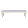72" Shaker Style Bench Unfinished - International Concepts