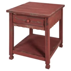 Rustic Cottage End Table - Rustic Antique Finish - Alaterre 11 Rustic Cottage End Table - Rustic Antique Finish - Alaterre -Living Space Shop GUEST ec42a602 b25d 418b 95a0 16b60c9fa4c2