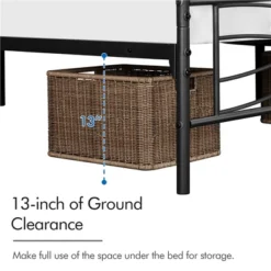 Yaheetech Vintage Metal Bed Frame With Headboard -Living Space Shop GUEST ecbdd585 c16d 4c8b b0d8 5af3bb3eb775