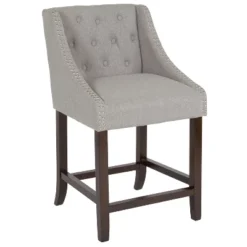 Merrick Lane Upholstered Counter Stool 24" High Transitional Tufted Counter Stool With Accent Nail Trim 32 Merrick Lane Upholstered Counter Stool 24" High Transitional Tufted Counter Stool With Accent Nail Trim -Living Space Shop GUEST ed5e3489 d044 483c abf5 b6f0b4bc7fb9