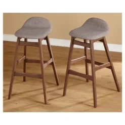 Set Of 2 30" Mid-Century Modern Barstools - Buylateral -Living Space Shop GUEST ed9f0681 d832 4a48 a8c1 2802ee1e7eb4