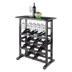 Vinny Wine Rack Espresso Dark Espresso - Winsome -Living Space Shop GUEST ee3d437f 6f68 4056 9fe7 8a8c55004f17