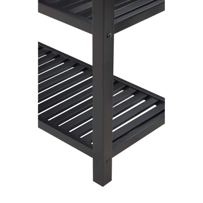 Designs2Go 3 Tier Butcher Block Kitchen Prep Island With Drawer - Breighton Home 4 Designs2Go 3 Tier Butcher Block Kitchen Prep Island With Drawer - Breighton Home - Image 4