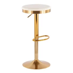 Set Of 2 Dakota Glam Adjustable Barstools - LumiSource