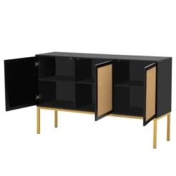 Sideboard With Faux Rattan Door And Metal Legs - ModernLuxe 20 Sideboard With Faux Rattan Door And Metal Legs - ModernLuxe -Living Space Shop GUEST eff544bd 32f0 4177 8ebe beba326e98d6
