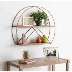 Delmar Mid-Century Modern Wall Shelf - Kate & Laurel All Things Decor -Living Space Shop GUEST f043e03c 2aa4 4a3a b969 c4a62b96f1ec