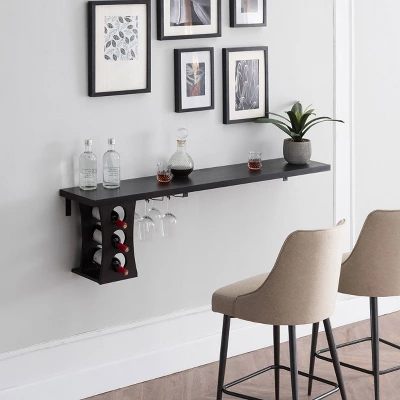 Gregle Floating Wine Rack Cappuccino - MiBasics -Living Space Shop GUEST f04494fb 6cdc 42f2 b33c 29d3a6a0532b