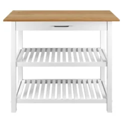 Kitchen Island With Two Shelves - Flora Home -Living Space Shop GUEST f13f7f82 a24d 490c bf14 5a21f77a9bfa