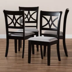 Set Of 4 Clarke Dining Chair - Baxton Studio -Living Space Shop GUEST f1cf36eb d7b0 49be 9e39 d8928a1f78f4