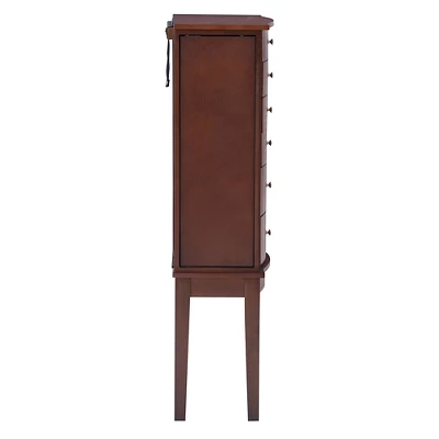 Francesca Jewelry Armoire Merlot Brown - Powell Company 4 Francesca Jewelry Armoire Merlot Brown - Powell Company - Image 4