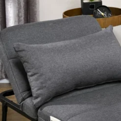 HOMCOM Ottoman Sofa Bed, 4-in-1 Multi-Function Folding Sleeper Chair Bed With Adjustable Backrest, Pillow, Side Pocket 10 HOMCOM Ottoman Sofa Bed, 4-in-1 Multi-Function Folding Sleeper Chair Bed With Adjustable Backrest, Pillow, Side Pocket -Living Space Shop GUEST f2b5de19 91df 4357 aa4b 8e620ef00206
