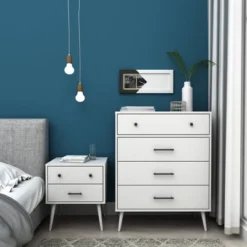 Maylis 4 Drawer Dresser Mellow White - Buylateral -Living Space Shop GUEST f35b1887 58f7 4c07 84d2 271493ec815f