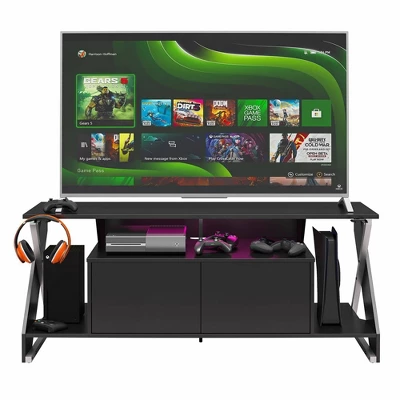 Xtreme Gaming TV Stand With TVs Up To 65" With LED Light Kit Black - NTENSE 3 Xtreme Gaming TV Stand With TVs Up To 65" With LED Light Kit Black - NTENSE - Image 3