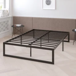 Flash Furniture 14 Inch Metal Platform Bed Frame - No Box Spring Needed With Steel Slat Support And Quick Lock Functionality -Living Space Shop GUEST f4438ad1 5feb 49fc bd60 b5ee3d4f4a18