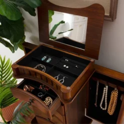 Kasey Jewelry Armoire Walnut - Powell Company 24 Kasey Jewelry Armoire Walnut - Powell Company -Living Space Shop GUEST f5457203 ac9e 4bd2 8c01 8f9e652808f1