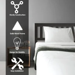 Costway Full Wood Platform Bed With Headboard And Footboard Mattress Foundation 12 Costway Full Wood Platform Bed With Headboard And Footboard Mattress Foundation -Living Space Shop GUEST f58a0138 e5e7 4c15 9397 2cde6306cd8a