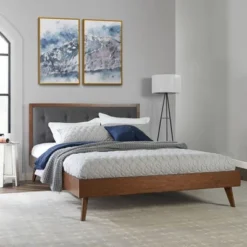 Reid Mid-Century Platform Bed - Linon -Living Space Shop GUEST f64ce7a6 5211 49a1 a9a4 c4458b8e27c9