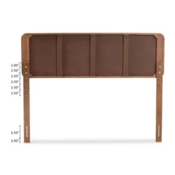 Artemis Walnut Finished Wood Platform Bed Brown - Baxton Studio -Living Space Shop GUEST f6810256 0d19 4fba 8517 0ed3e12019ac