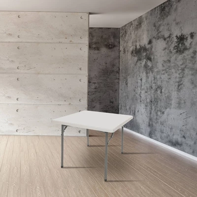 36"x36" Heavy Duty Folding Card Table Speckled Gray - Hampden Furnishings 4 36"x36" Heavy Duty Folding Card Table Speckled Gray - Hampden Furnishings - Image 4