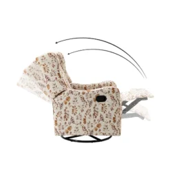 Set Of 2 Bernd Comfy Manual Swivel Glider Recliner With Built-in S-spring And Metal Base | KARAT HOME -Living Space Shop GUEST f8e7a7ea a170 4848 93d7 1420b15985cc