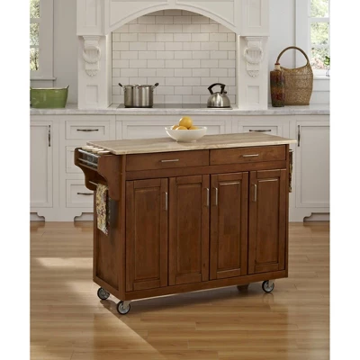 Kitchen Carts And Islands With Wood Top Dark Brown - Home Styles 1 Kitchen Carts And Islands With Wood Top Dark Brown - Home Styles