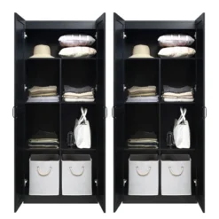 Set Of 2 Hopkins Modern 7 Shelf Freestanding Storage Closets - Manhattan Comfort -Living Space Shop GUEST f9a5f9d0 7f7d 4d61 b7a4 fc30b9d5ea12