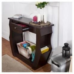 Coralli Modern Cut Out Sofa Table Walnut - HOMES: Inside + Out -Living Space Shop GUEST f9c478df 15ce 433d 8b2e 98251210e8f9