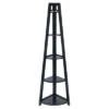 58" Adam A Frame Corner Shelf - Black - Winsome