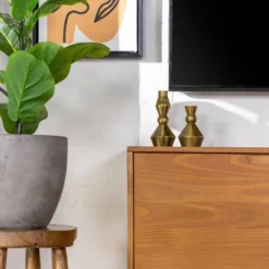 Solid Wood Mid-Century Modern TV Stand For TVs Up To 65" - Saracina Home 18 Solid Wood Mid-Century Modern TV Stand For TVs Up To 65" - Saracina Home -Living Space Shop GUEST faab6dec 2110 4cdc b95e 363b96218060