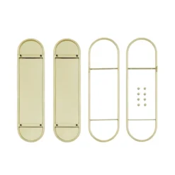 20" 2 Tier Warm Metal Hanging Bracket Wall Mounted Shelf Gold - Danya B. -Living Space Shop GUEST fb20f429 274a 4bb1 9729 2af707e2a88f