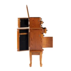 Marie Jewelry Armoire Oak - Powell Company -Living Space Shop GUEST fc080d4f ddd1 437c 91ee bc1ee9ab38cb