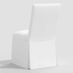 Samy Skirted Slipcover Dining Chair Twill White - Threshold™ -Living Space Shop GUEST fc284e5f 3d25 4ea3 bd44 ca349bd81099